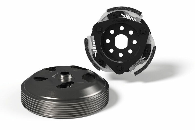Kit embrayage complet Malossi Système Maxi Delta + cloche Ø134mm