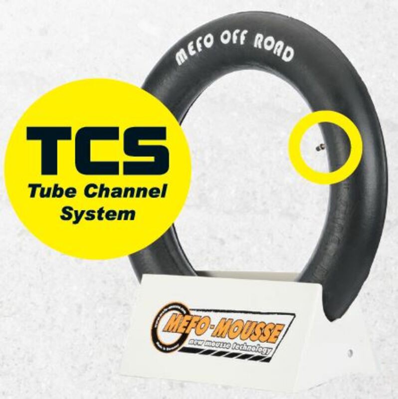 Mousse de pneu Mefo MOM 18-0TCS (110/100-18 120/90-18 FIM-Enduro (140/80-18 Mitas/FIM-Enduro) avec
