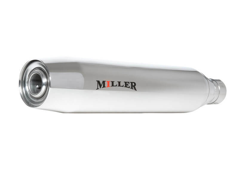 Silencieux Miller Exhaust Poli Ø38mm