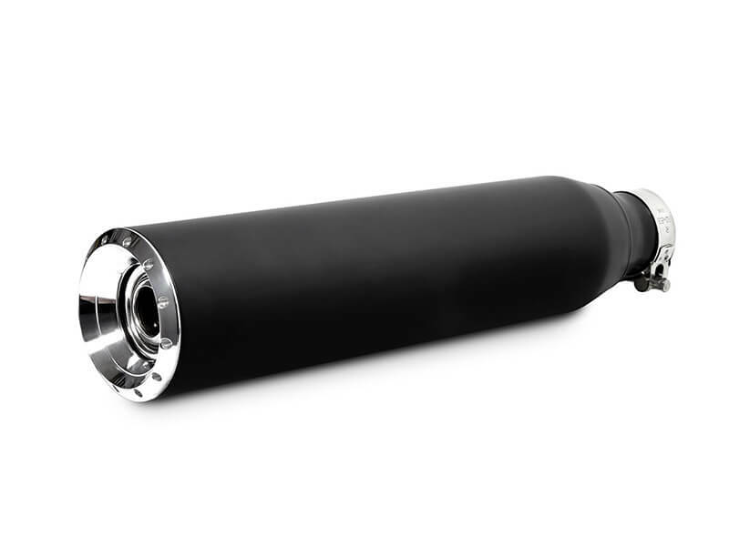 Silencieux Miller Exhaust Noir Embout Standard Poli Ø60mm
