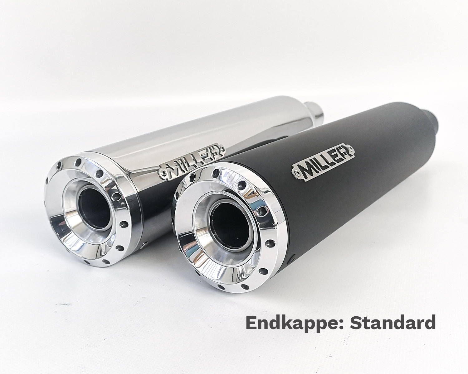 Silencieux Miller Exhaust Poli Embout Standard Ø50mm