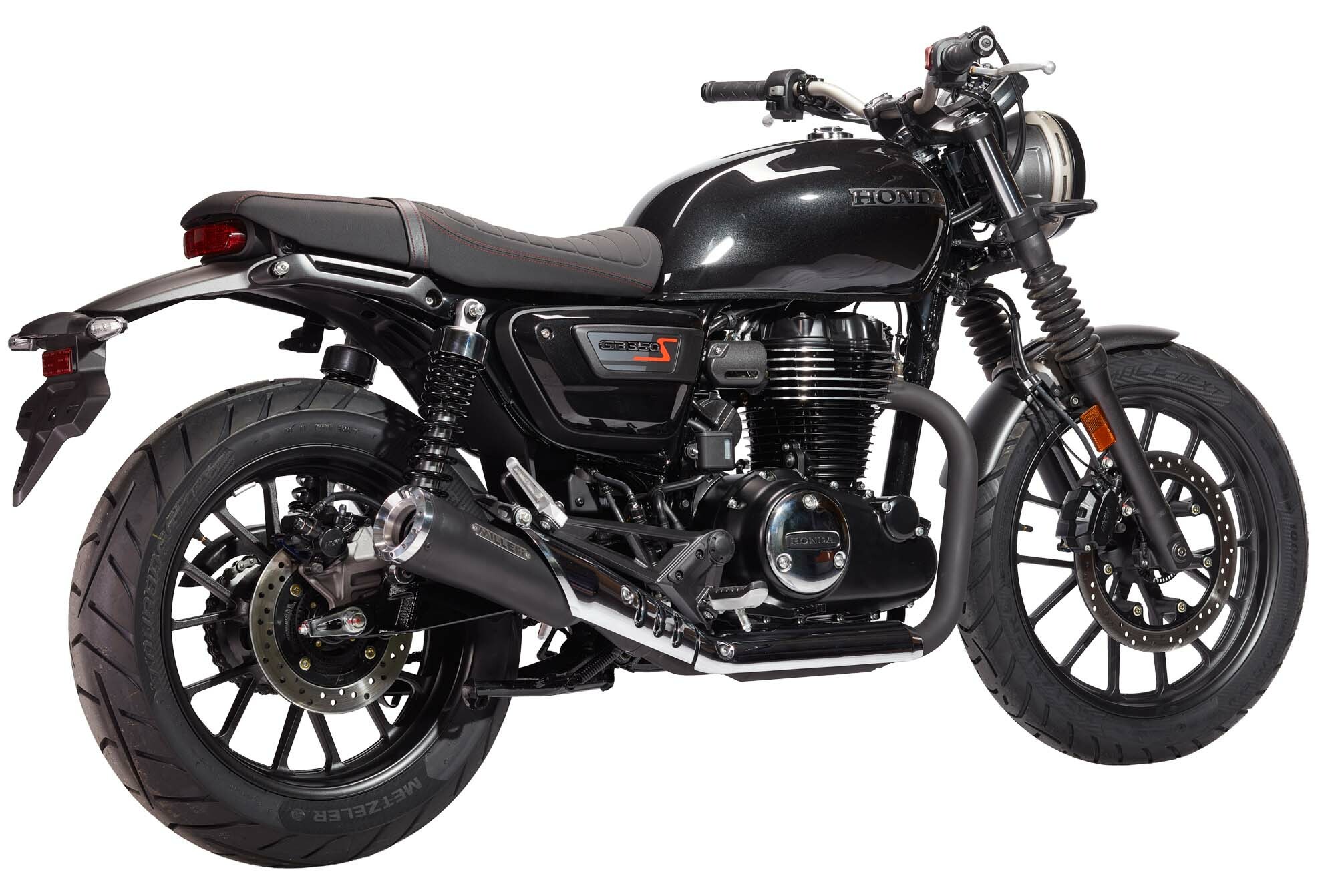 Miller Exhaust black silencer standard polished tip