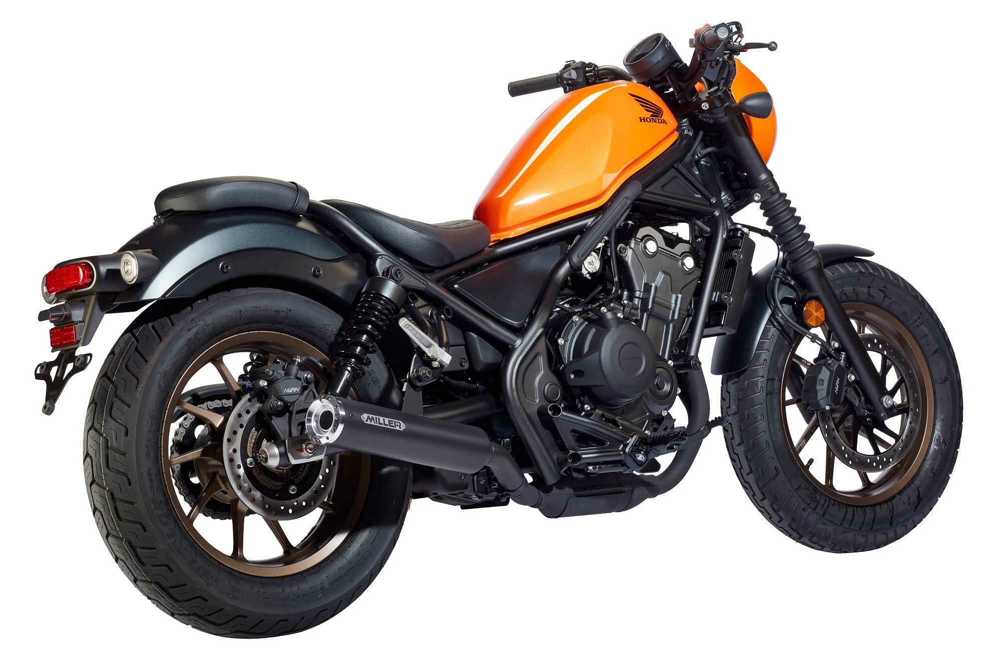 Silencieux Miller Exhaust Noir Embout Standard Poli