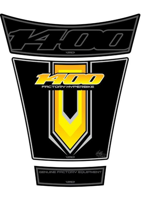 Protège réservoir Motografix 3pcs noir/jaune