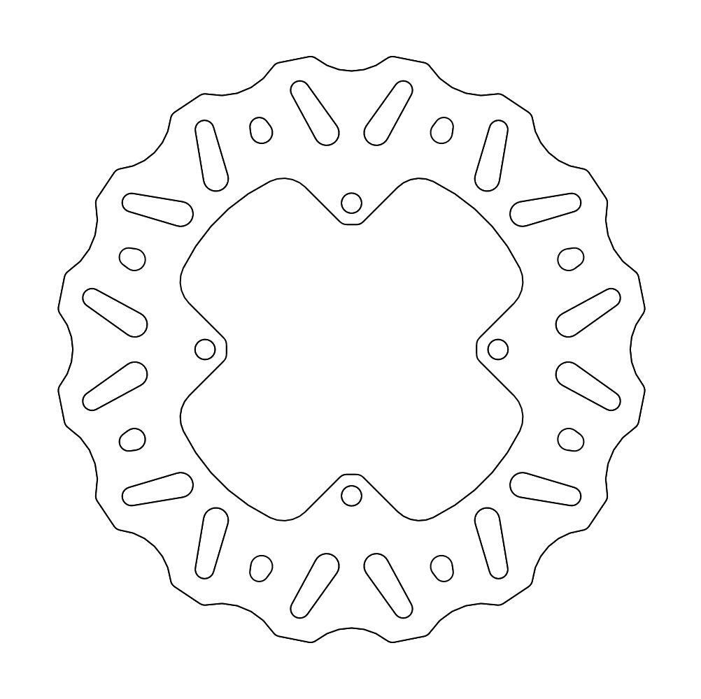 Disque de frein Wave Moto Master arrière Offroad MM Nitro