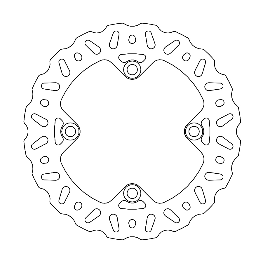 Disque de frein Wave Moto Master arrière MM Nitro