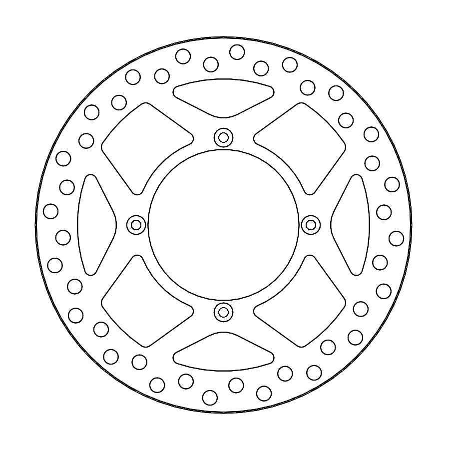 Disque de frein Wave Moto Master Disque avant Offroad MM Vintage Kawasaki KX125/250 (89/02),