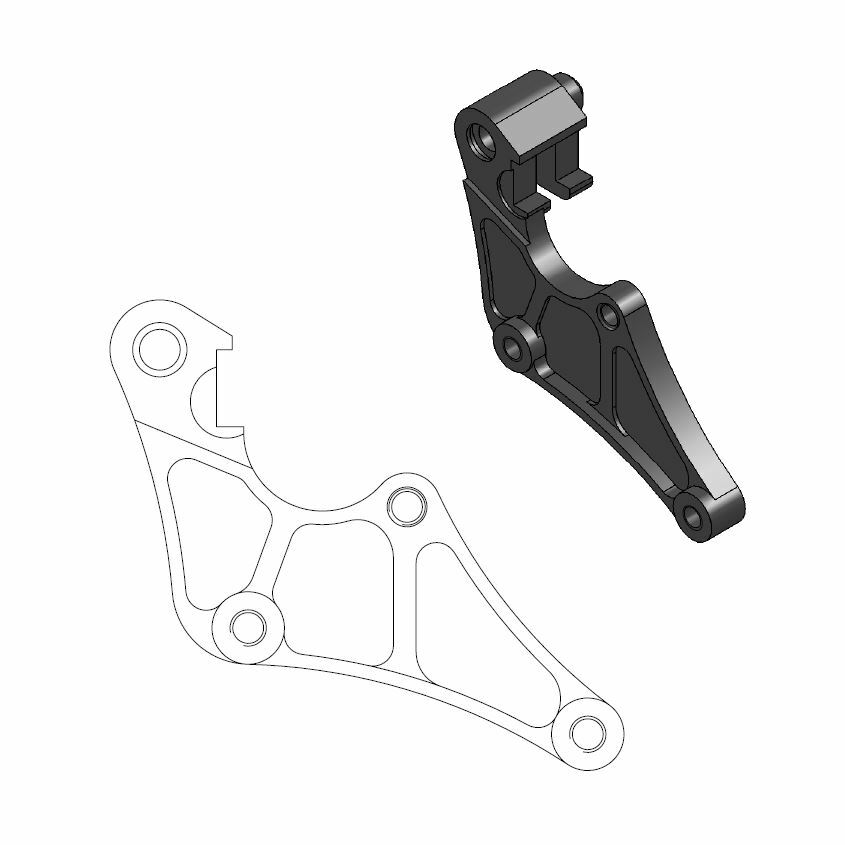 Support disque de frein Moto Master Offroad MM SM Street