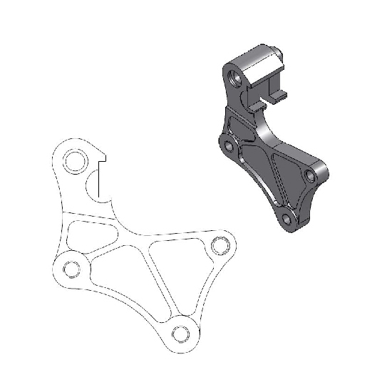 Support disque de frein Moto Master Support Offroad MM SM Street Yamaha TT600R