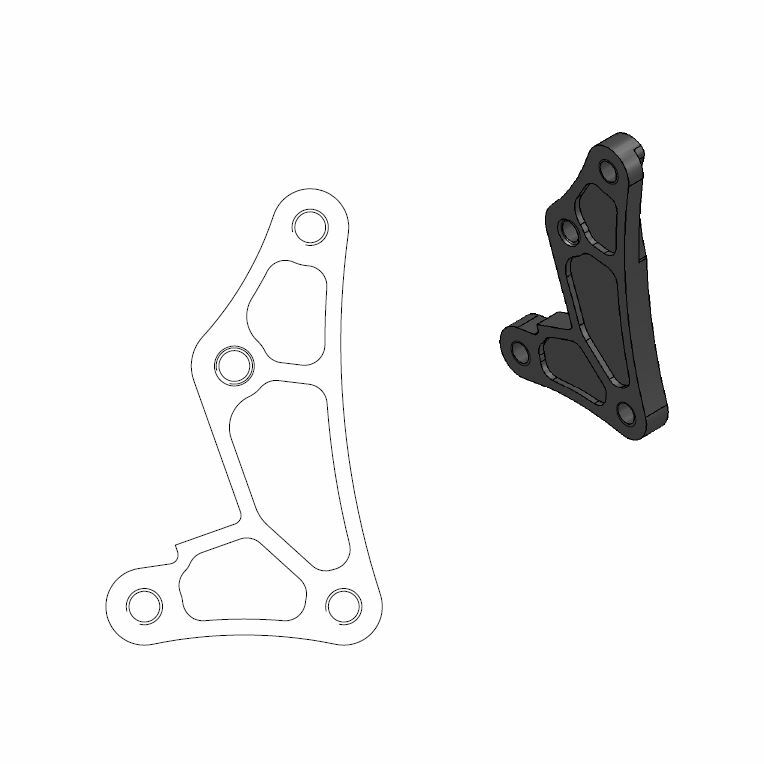 Support disque de frein Moto Master Offroad MM Oversize CRF150