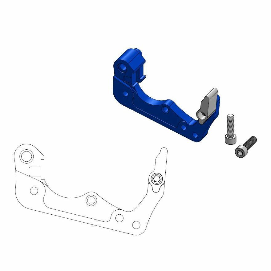 Support disque de frein Moto Master avant Offroad MM 260 HVA bleu