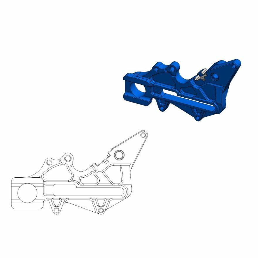 Support disque de frein Moto Master arrière Offroad MM 220 HVA incl clip Magura