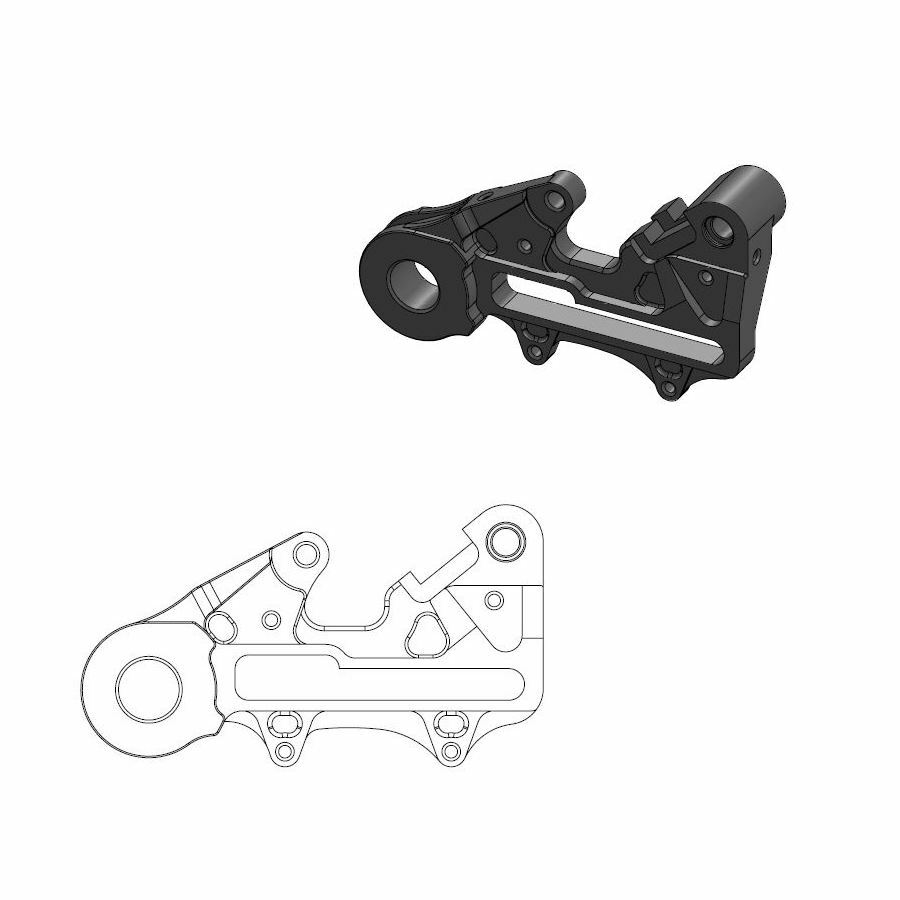 Support disque de frein Moto Master arrière