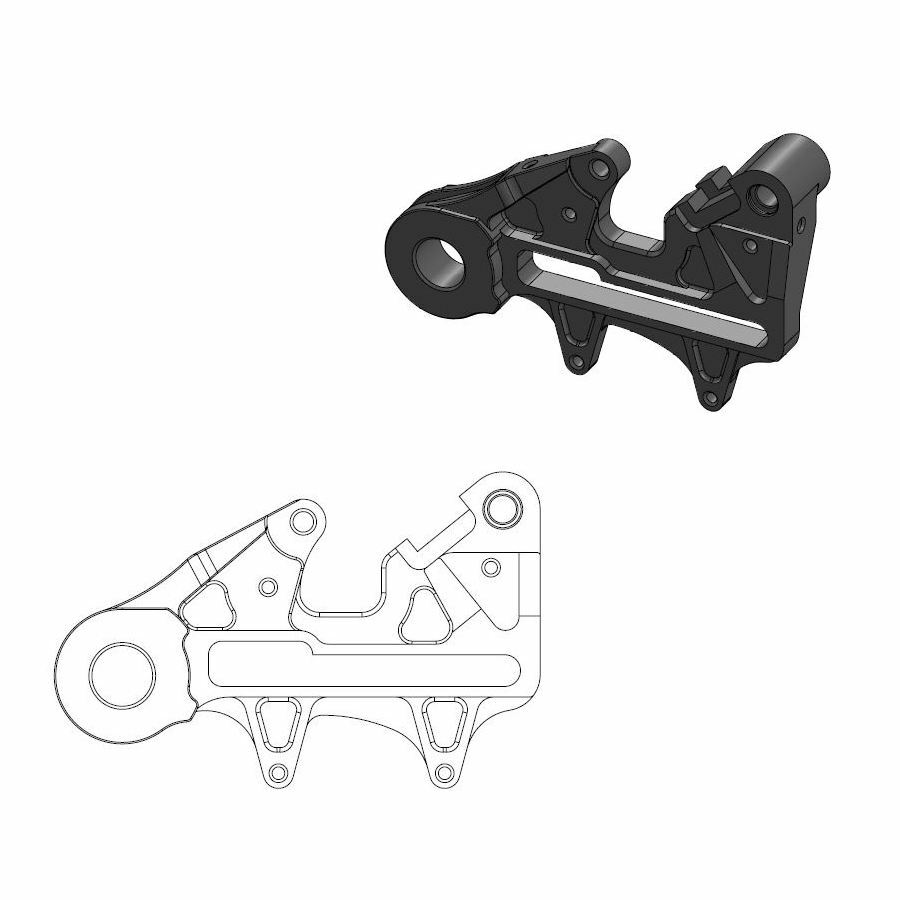 Support disque de frein Moto Master Offroad MM arrière Oversize 240