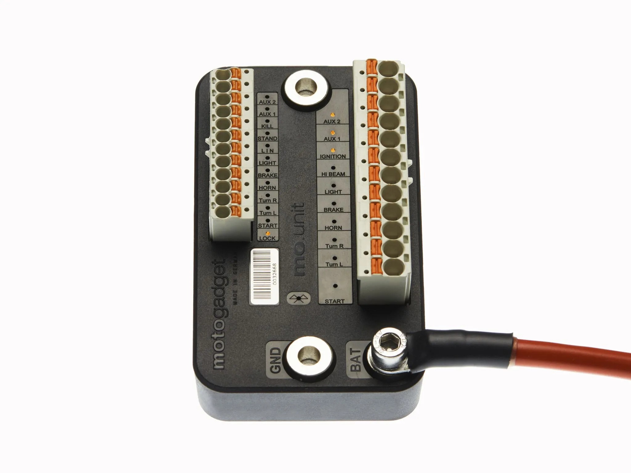 Clignotant Motogadget Centre contrôle Bleu UNIT