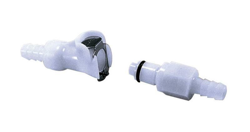 Raccord de réservoir Motion Pro rapide Ø8mm double blocage blanc