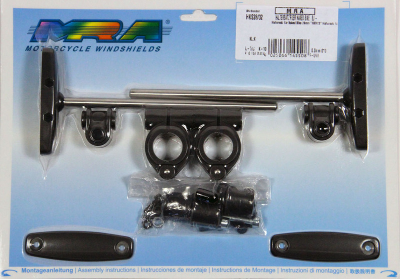 Kit de fixation Bulle MRA montage Ø28 - 32mm Moto Guzzi Griso 850 1100BMW R1200C
