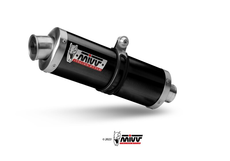 Silencieux Mivv Oval acier noir