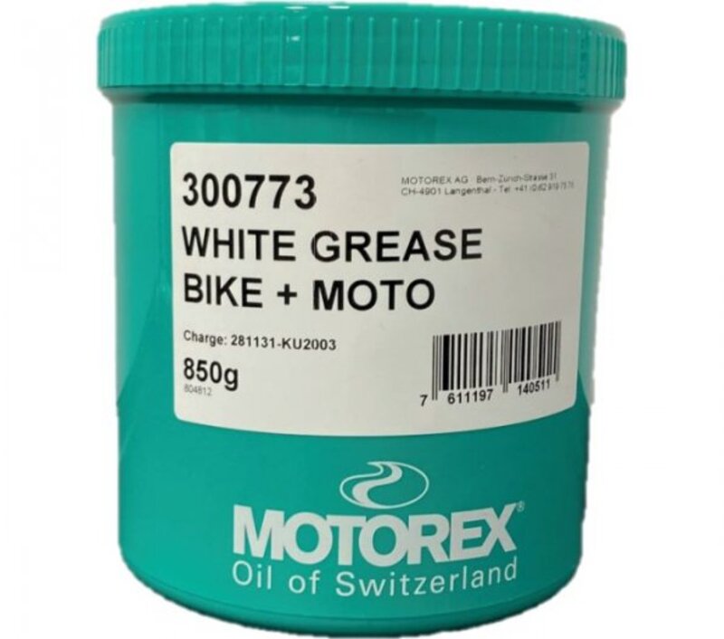 Graisse Motorex blanche au lithium White Grease - 850g
