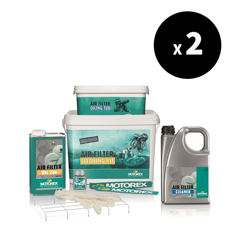 Produit d'entretien Motorex Kit complet pour filtres à air x2