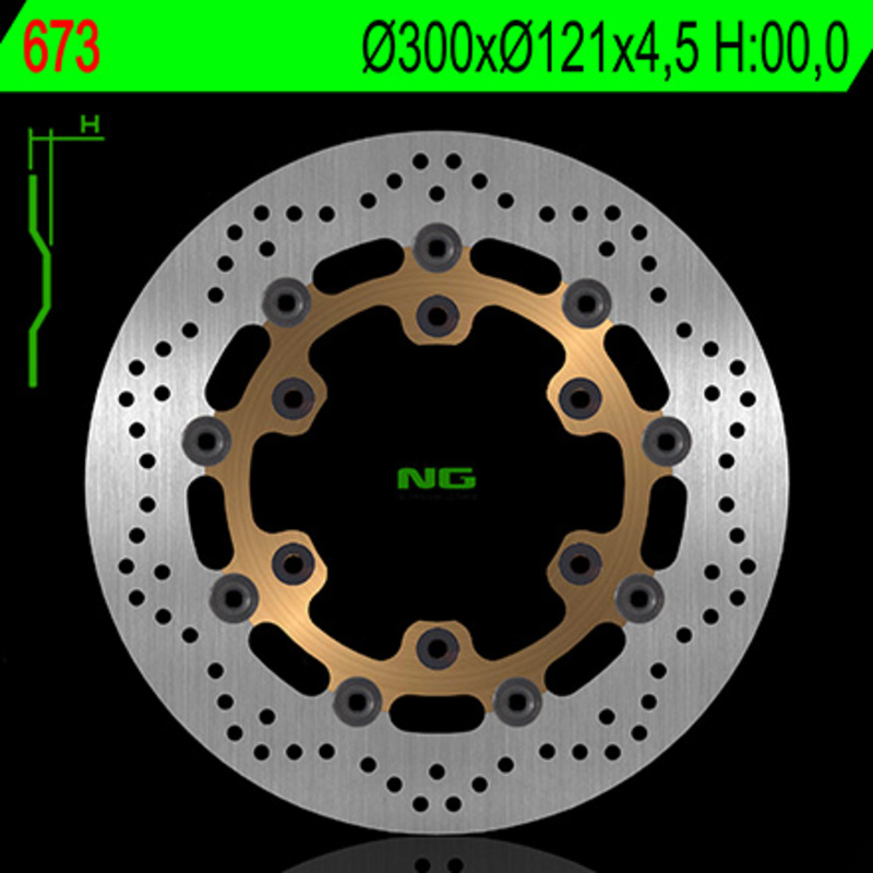 Disque de frein Rond NG Disque de frein BRAKES rond flottant