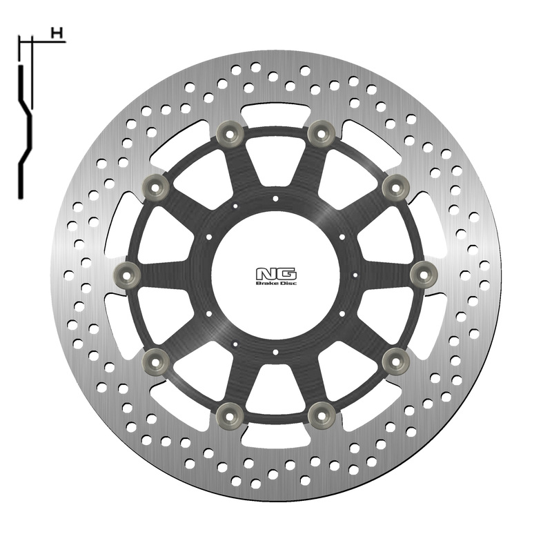 Disque de frein Rond NG flottant