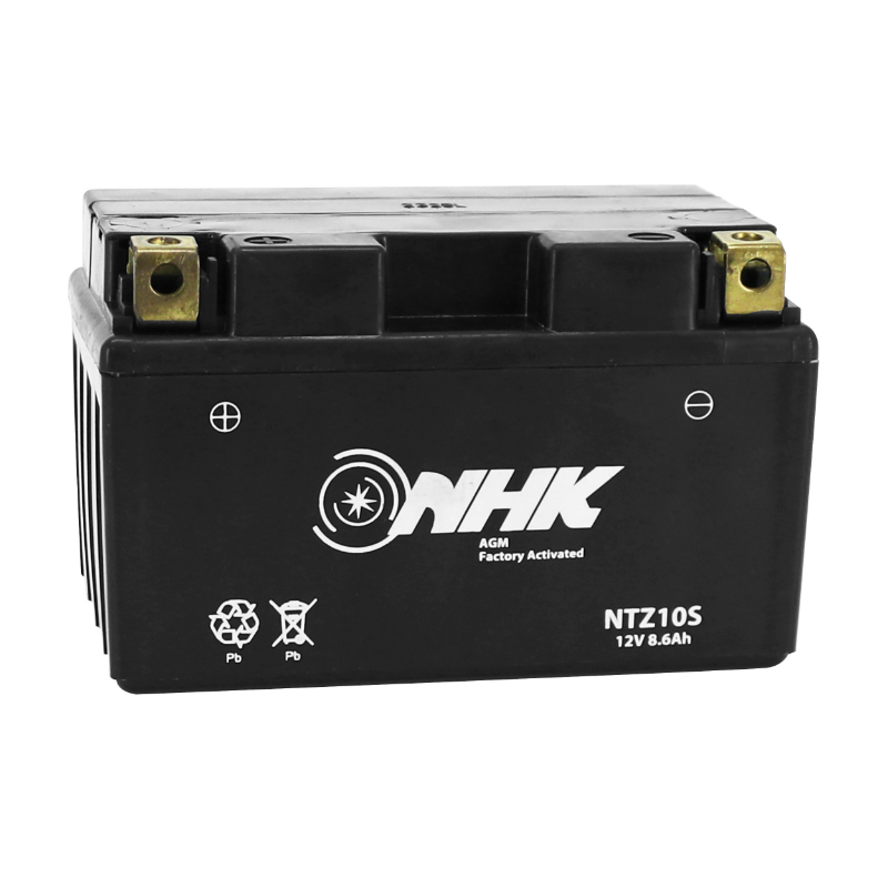 Batterie NHK 12V 8,6 Ah NTZ10S FA SANS ENTRETIEN PRETE A EMPLOI Lg150xL87xH93mm ACTIVEE EN USINE QUALITE PREMIUM - EQUIVALENT YTZ10S - SLA GE