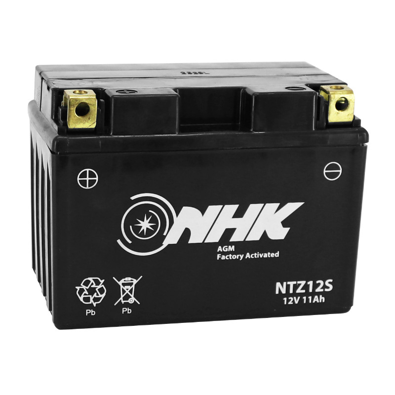 Batterie NHK 12V 11 Ah NTZ12S FA SANS ENTRETIEN PRETE A EMPLOI Lg150xL87xH110mm ACTIVEE EN USINE QUALITE PREMIUM - EQUIVALENT YTZ12S - SLA GE