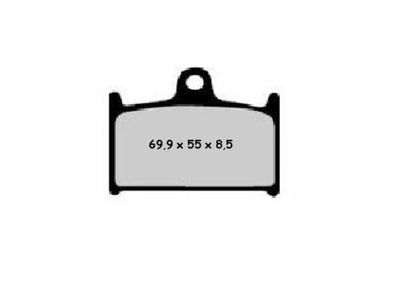 Plaquettes de freins Nissin route semi-métallique - 2P-208NS