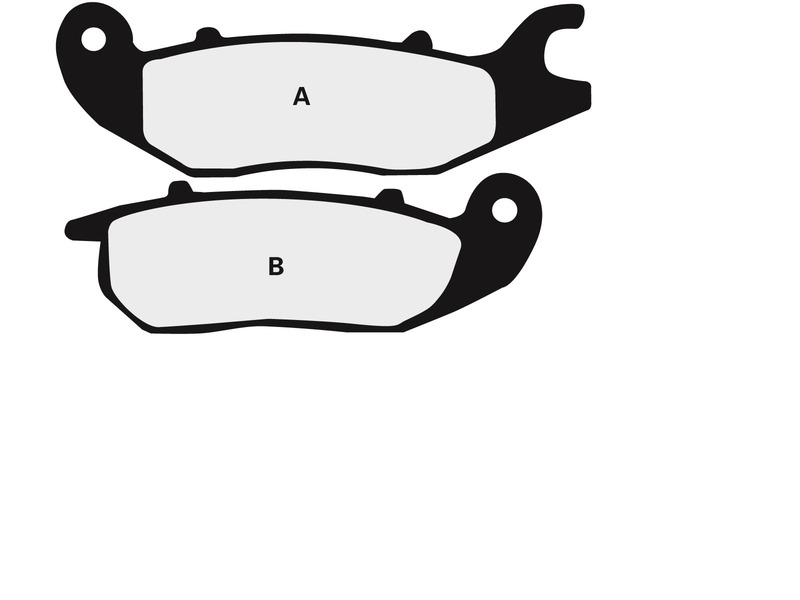 Plaquettes de freins Nissin route semi-métallique - 2P-305NS