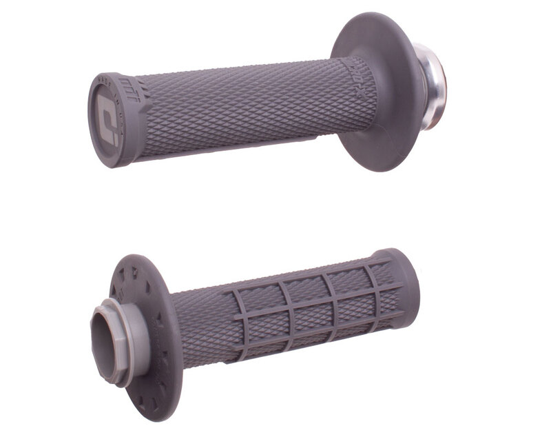 Handlebar grips Odi Micro-X Lock-On semi-textured - graphite/silver