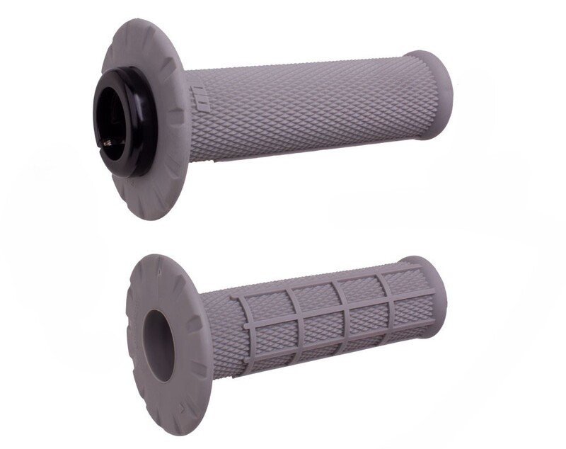Poignées de guidon Odi universels Lock-On semi-gaufré - gris/argent