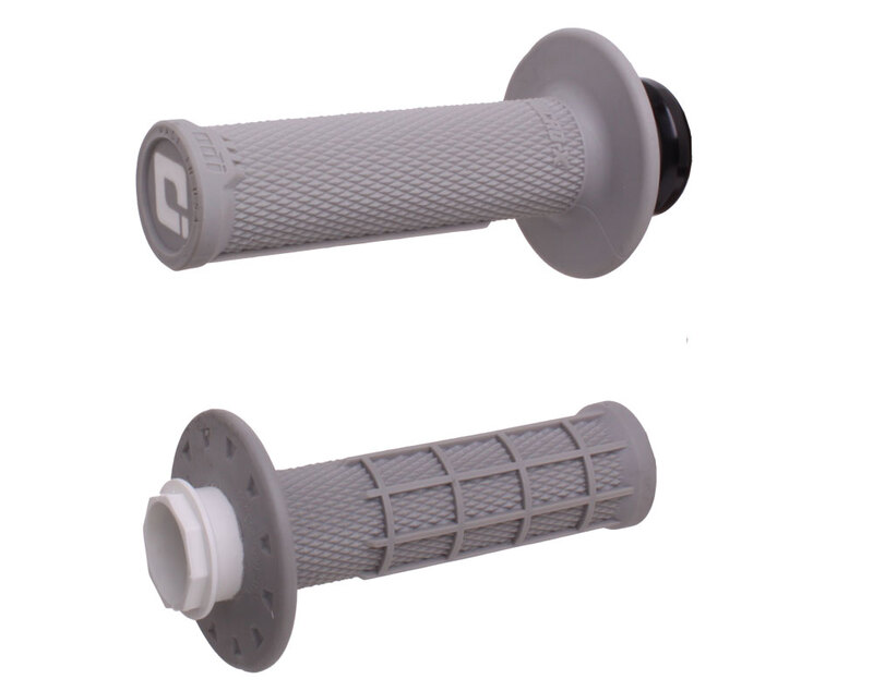 Poignées de guidon Odi Micro-X Lock-On semi-gaufré - gris/argent