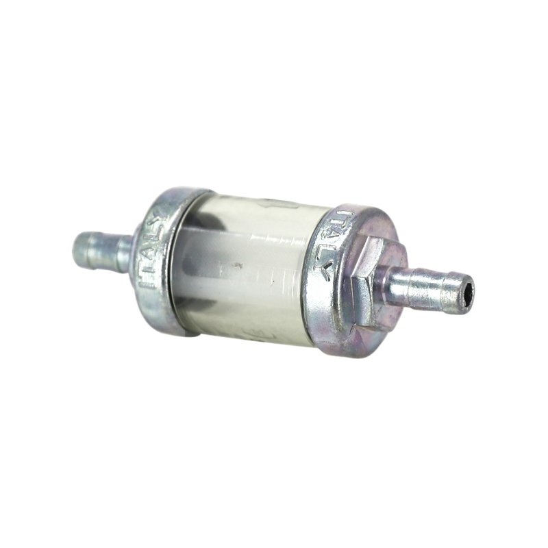 Filtre à essence OMG CYLINDRIQUE ACIER DIAM 6 mm TRANSPARENT - ARGENT