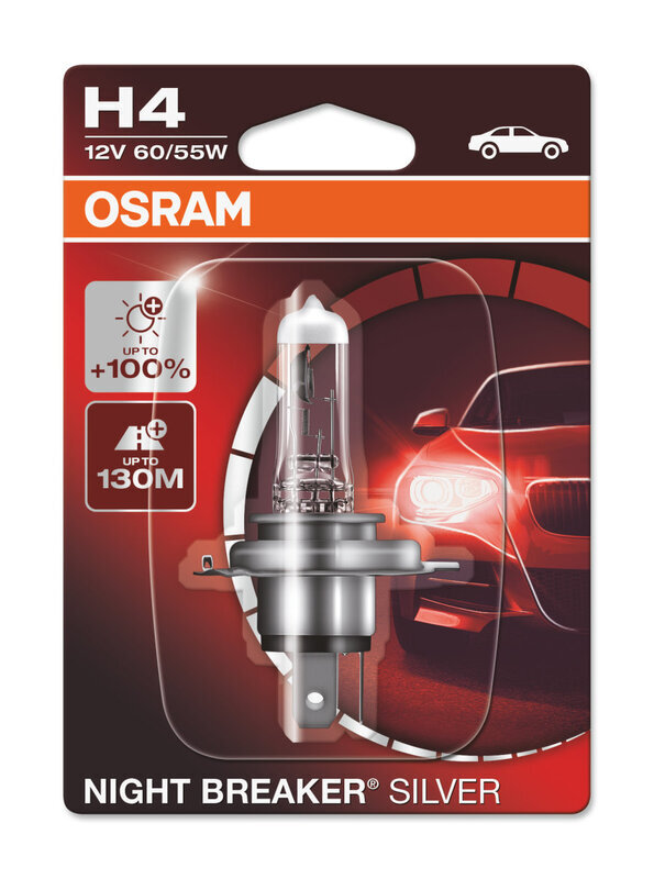 Ampoule Osram Night Breaker Silver H4 12V/60/55 - X1