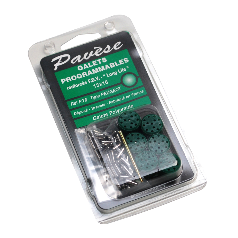 Galets de variateur P2R PROGRAMMABLE 16x13 1,9g à 8,5g x6