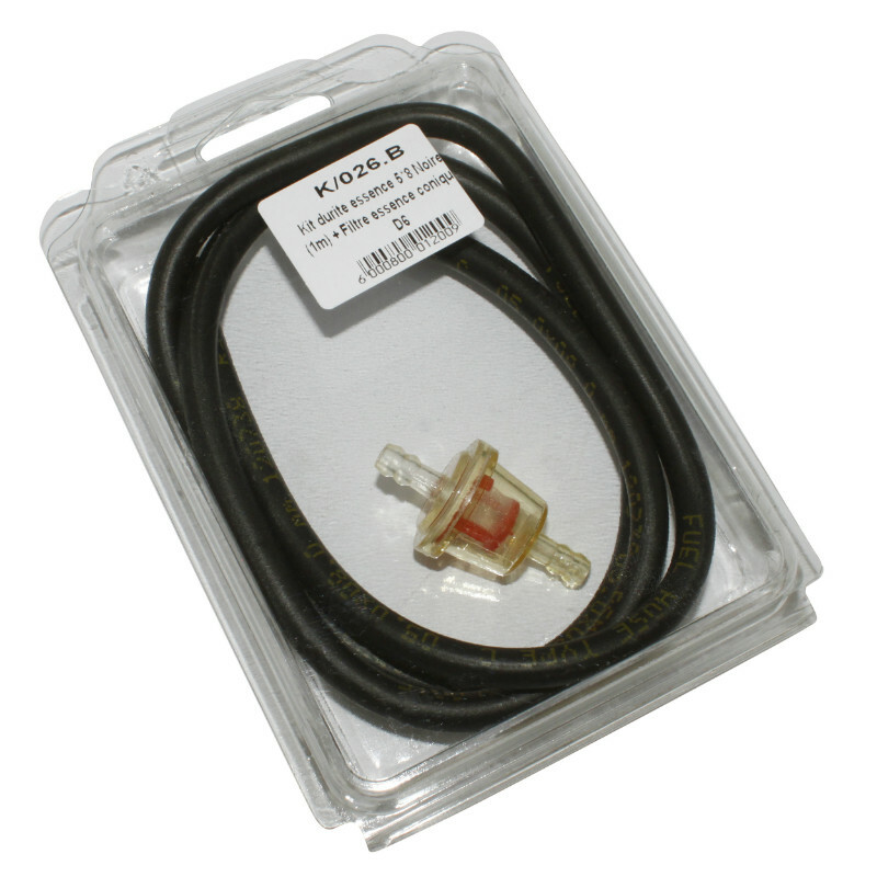 Durite d'essence P2R KIT 5x8 FILTRE CONIQUE D6 1M FABRICATION FRANCAISE