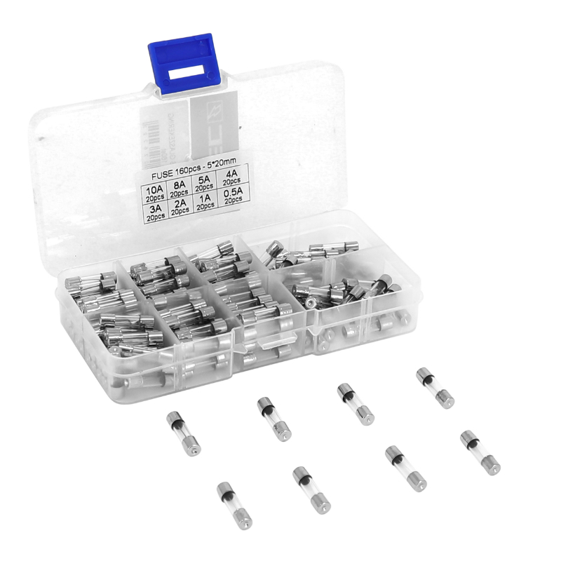 Fusible P2R ROND EN VERRE PANACHE 0,5 A 10 BOITE 160 PIECES