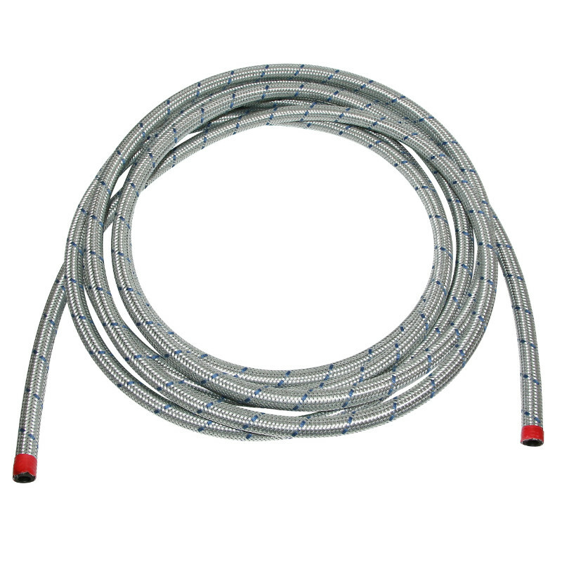 Durite d'essence P2R NBR TRESSE GALVANISE 8x13 FIL BLEU SPECIALE HYDROCARBURES ROULEAU 5M