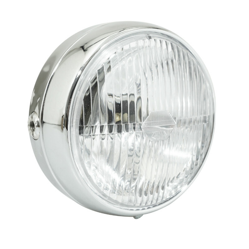 Phare avant P2R PROJECTEUR CHROME INTERRUPTEUR DIAM 140mm BA20D UNIVERSEL