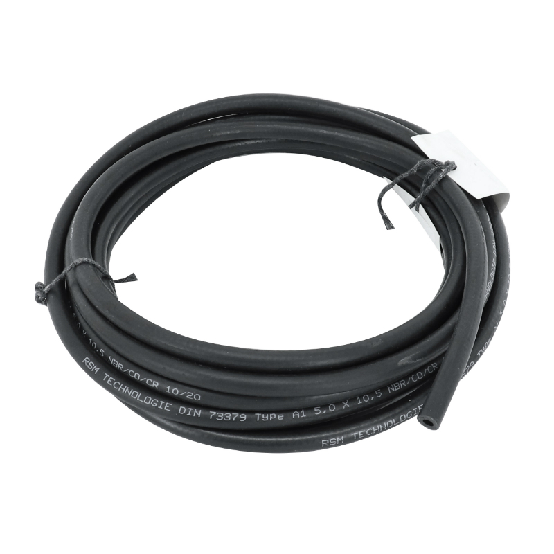 Durite d'essence P2R NBR RENFORCE 5x10.5 mm SPECIALE HYDROCARBURES RENFORT TEXTILE INTERIEUR ROULEAU 5M