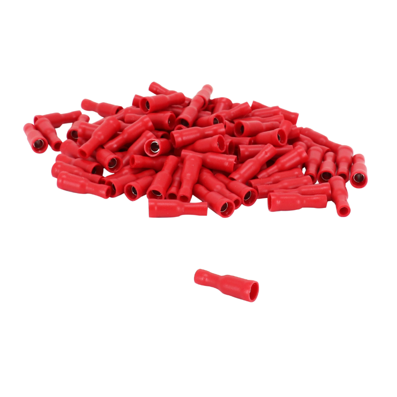 Cosse électrique P2R PRE - ISOLEE FEMELLE DIAM 4mm ROUGE SECTION FIL 0,25 à 1,5 mm