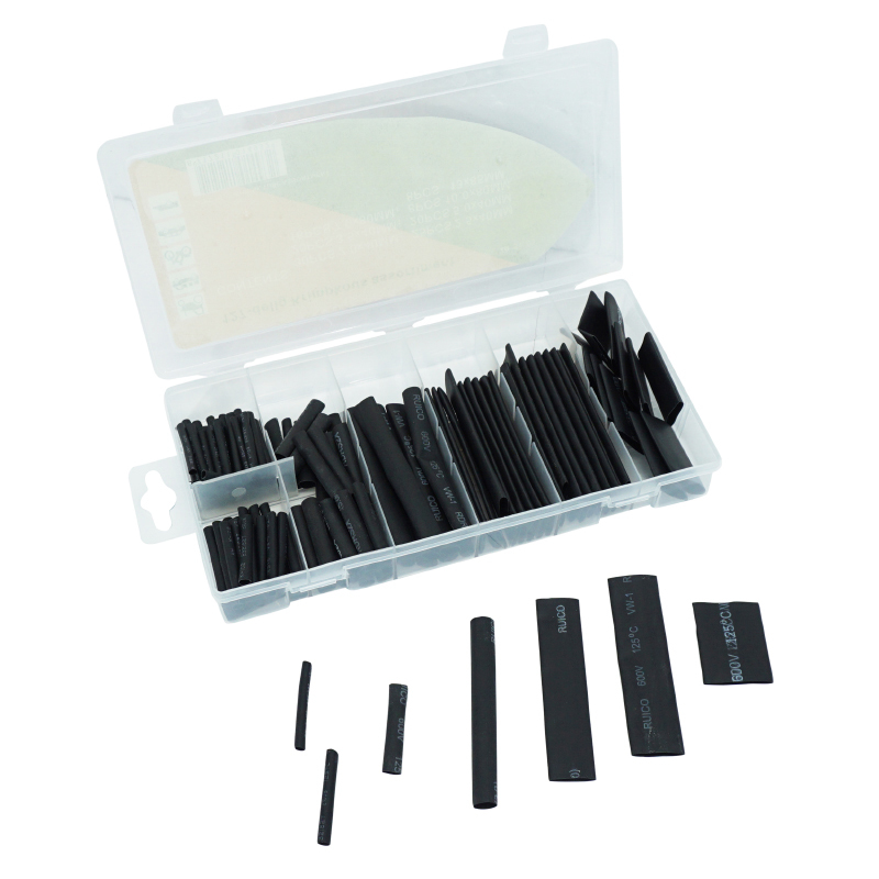 Gaine thermo-retractable P2R THERMORETRACTABLE 7 TAILLES DIFFERENTS ASSORTIMENT BOITE 127 PIECES