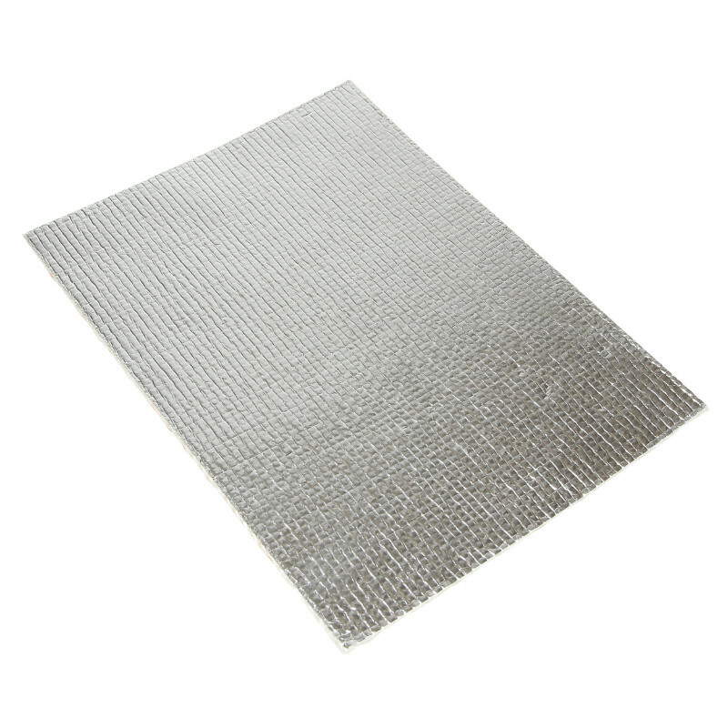Plaque adhésive pare-chaleur P2R PROTECTION ISOLANTE EN TISSU VERRE ALUMINIUM 200x150mm