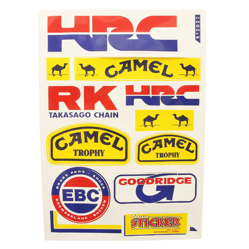 Planche de stickers P2R RACING HRC 1 10 - 330mmx220mm