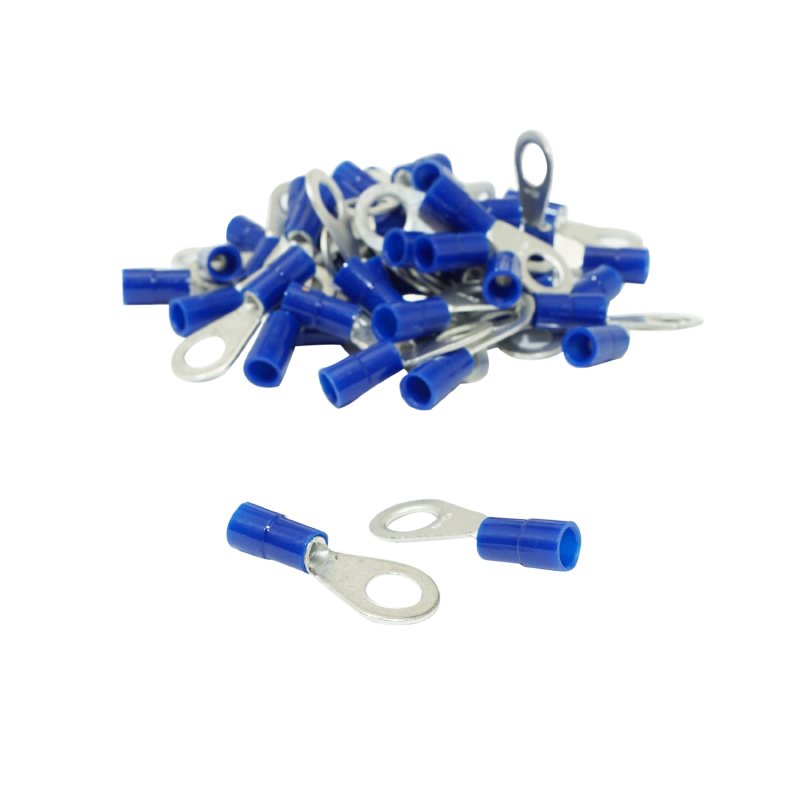 Cosse électrique P2R PRE - ISOLEE OEILLET DIAM 6 mm BLEU SECTION FIL 0.5 à 2.5 mm