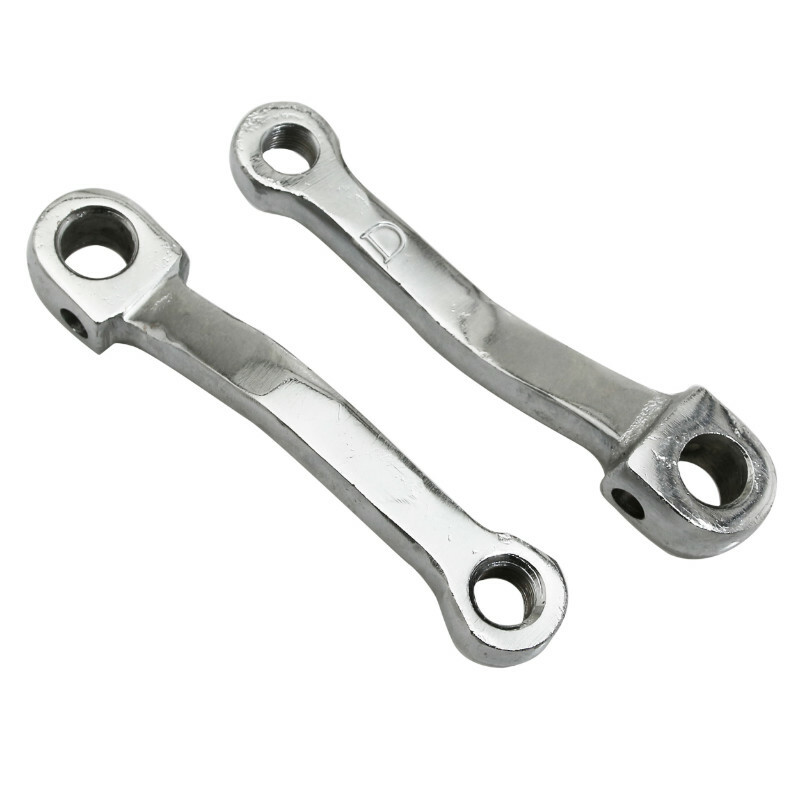 Manivelle de pédalier P2R GAUCHE DROIT ENTRAXE 130 mm ACIER CHROME PAIRE