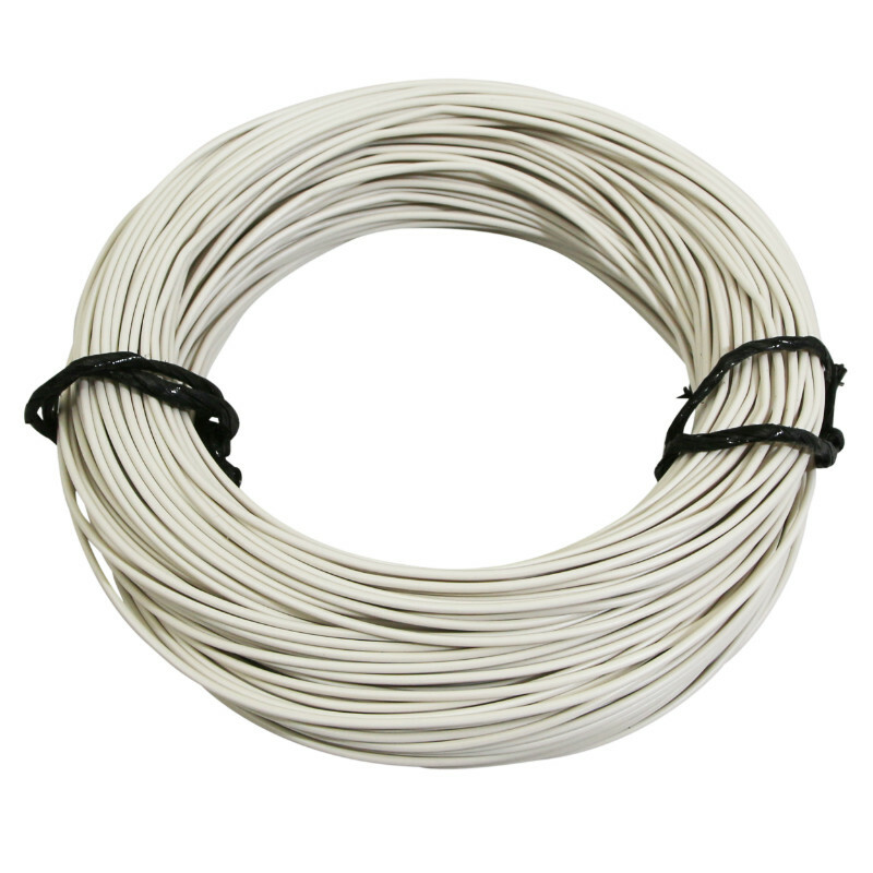 Cable électrique P2R FIL 0,50mm2 7 - 10 MULTIBRIN BLANC 50M