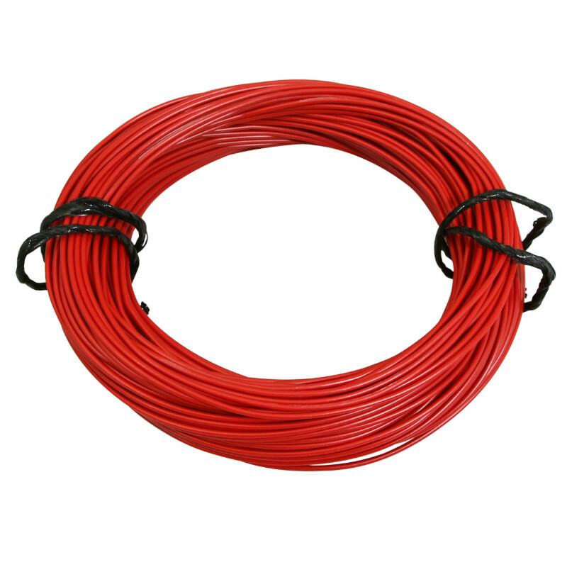 Cable électrique P2R FIL 0,50mm2 7 - 10 MULTIBRIN ROUGE 50M
