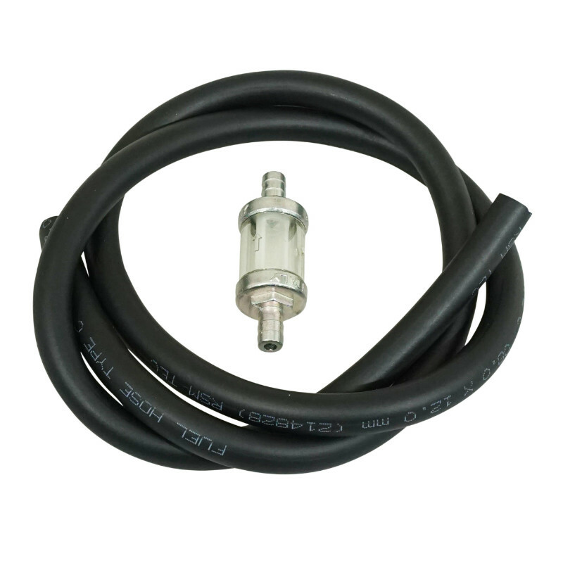 Durite d'essence P2R KIT 8x12 FILTRE CYLINDRIQUE D8 1M FABRICATION FRANCAISE